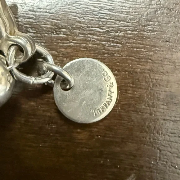 Tiffany & Co Graduated Sterling Silver Bead Ball Necklace 16” - Picture 3 of 3